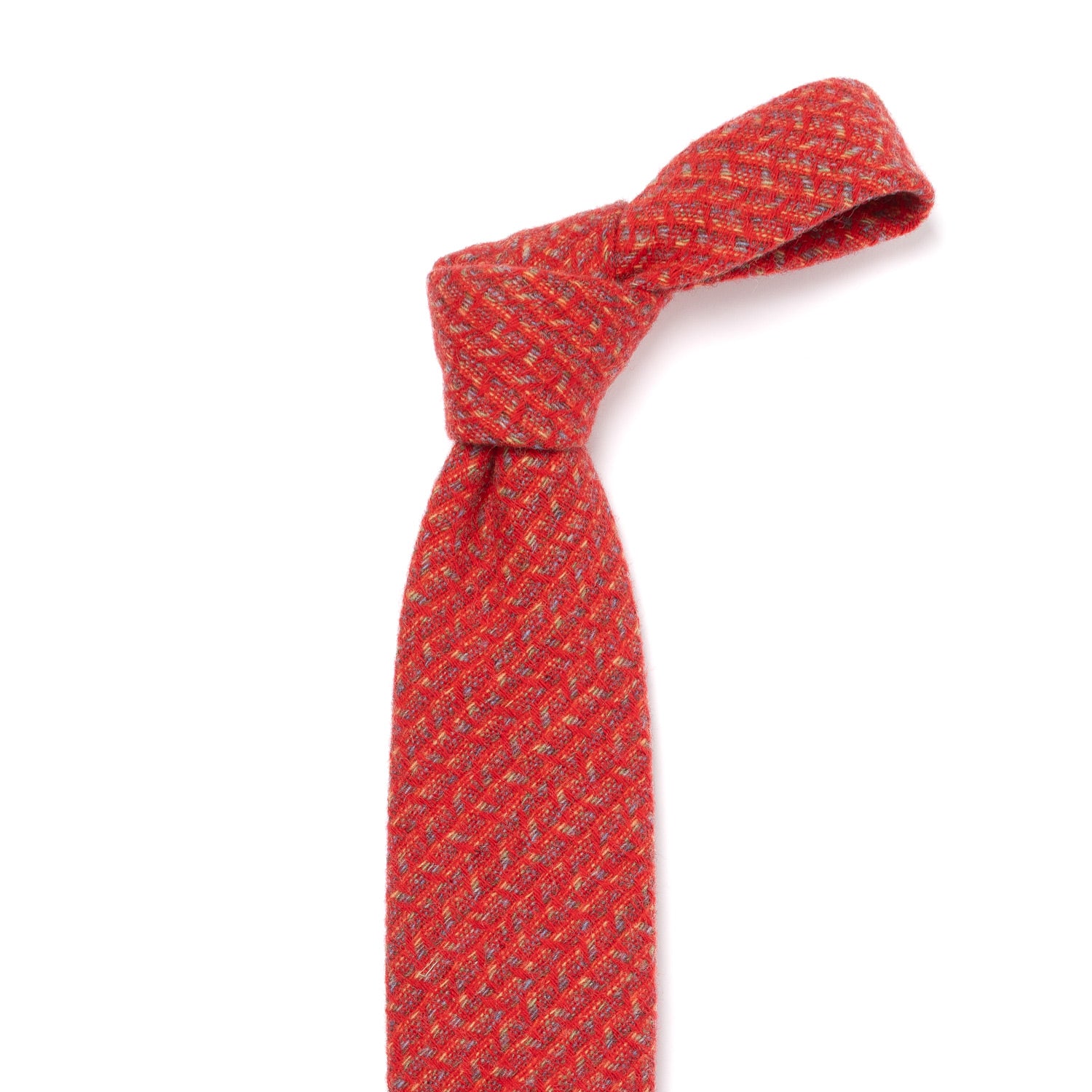 Limited Deadstock Edition: Tie "Vintage Tweed" made from pure Wool - hand-rolled
